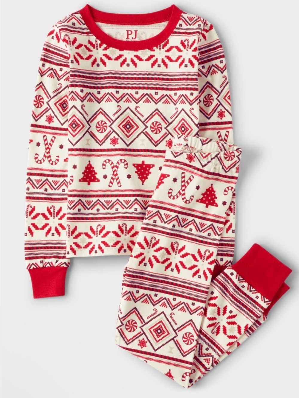 PJ Place Candy Fairisle Cotton Pajamas
